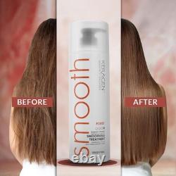 Système de lissage brésilien à la kératine sans sulfate pour un brushing