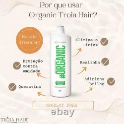 Traitement Capillaire à la Kératine Brésilienne Professionnel (33.8FL OZ) Troia Hair