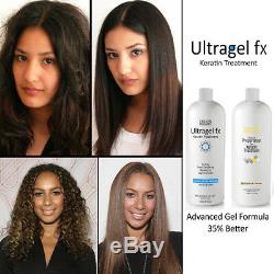 Traitement Et Pré-traitement Des Cheveux Par Kératine Brésilienne Ultragel Fx 1000 ML Advanced Gel