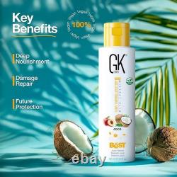 Traitement Lissant Global Keratin COCO 3,4 oz - Contrôle de Frisottis de Qualité Salon