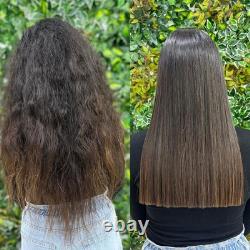 Traitement Professionnel de Soin des Cheveux à la Kératine Brésilienne Complexe avec Huile d'Argan Résultats Professionnels