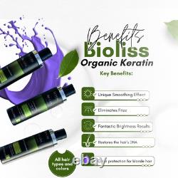 Traitement à la kératine brésilien Complexe Blowout BIOLISS 10,6 oz 300 ml Orga