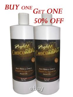 Traitement à la kératine brésilienne Chocomax 2 bouteilles de 32 oz super fort + huile d'argan