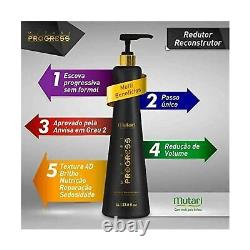 Traitement à la kératine brésilienne Reductor Reconstructor 1L Brosse Progressive H