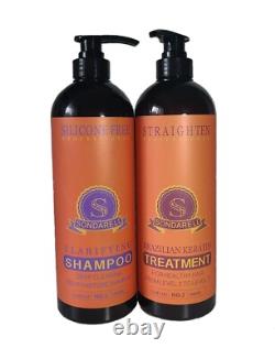 Traitement à la kératine brésilienne Strong Chocolate pour tous types de cheveux 33,8 oz / 1 L