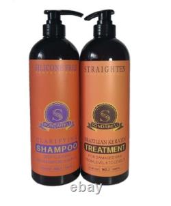 Traitement à la kératine brésilienne Strong Chocolate pour tous types de cheveux 33,8 oz / 1 L