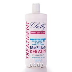Traitement à la kératine brésilienne pour cheveux secs, formule liquide