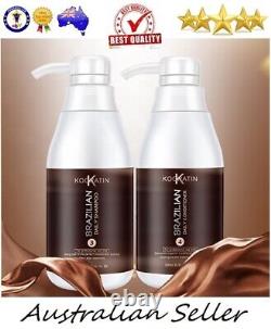 Traitement brésilien à la kératine Ensemble shampooing après-shampooing quotidien 300ml Kooratin