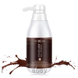 Traitement brésilien à la kératine Ensemble shampooing après-shampooing quotidien 300ml Kooratin