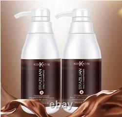 Traitement brésilien à la kératine Ensemble shampooing après-shampooing quotidien 300ml Kooratin