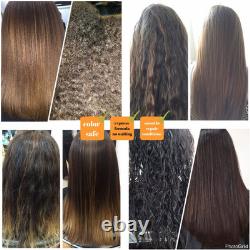 Traitement brésilien à la kératine, lot triple pour lissage des cheveux Kerazon Buriti Liss