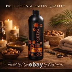 Traitement capillaire à la kératine brésilienne Cortex Professional restaure et lisse les cheveux coa