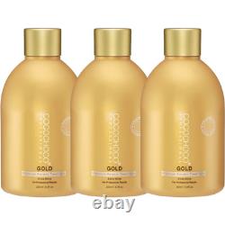 Traitement capillaire à la kératine dorée COCOCHOCO de 750ml avec shampooing clarifiant de 50ml offert.