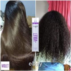 Traitement capillaire brésilien à la protéine violet sans formaldéhyde