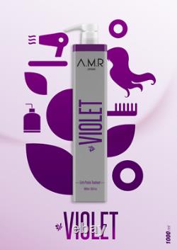 Traitement capillaire brésilien à la protéine violet sans formaldéhyde
