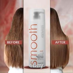 Traitement capillaire lissant à la kératine brésilienne Keragen, sans sulfates, pour brushing système