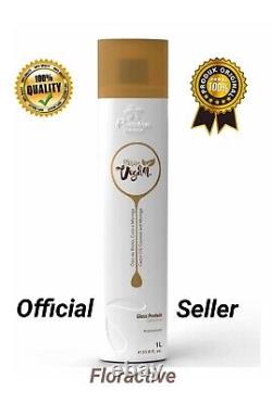 Traitement capillaire pro Floractive Flora Vegan Gloss Brésilien à la protéine 1L/33,8 fl. oz