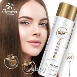 Traitement capillaire pro Floractive Flora Vegan Gloss Brésilien à la protéine 1L/33,8 fl. oz