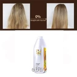 Traitement de lissage à la kératine brésilienne PURC pour la réparation des cheveux abîmés