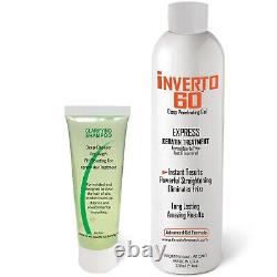 Traitement de lissage brésilien à la kératine avancée INVERTO 60 avec complexe de gel.