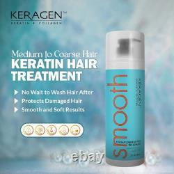 Traitement lissant à la kératine brésilienne Keragen, système de lissage Blowout