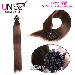 Unice 100 Brins U Astuce Cheveux Kératine Colle Colle Astuce Extensions De Cheveux Humains 50g