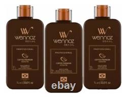 Wennoz (Honma Tokyo) Kit Premium de Café Progressif Kératine Brésilienne 3 x 1L