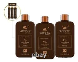 Wennoz (Honma Tokyo) Kit Premium de Café Progressif Kératine Brésilienne 3 x 1L