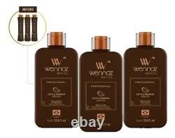 Wennoz (Honma Tokyo) Kit Premium de Café Progressif Kératine Brésilienne 3 x 1L
