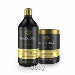 Ybera Acid Relaxation Traitement Keratin Black Diva 500ml + 500gr Kit